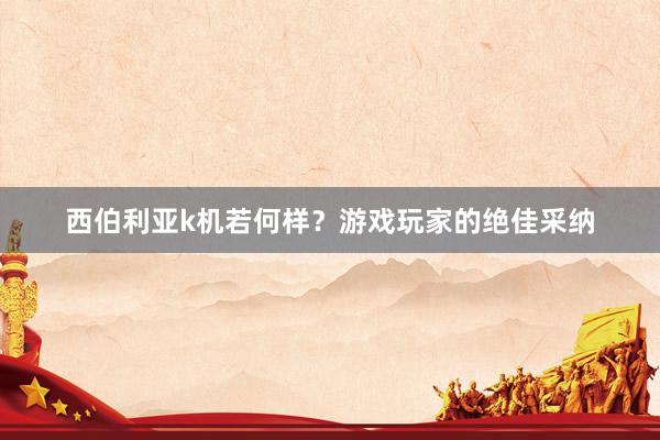 西伯利亚k机若何样？游戏玩家的绝佳采纳